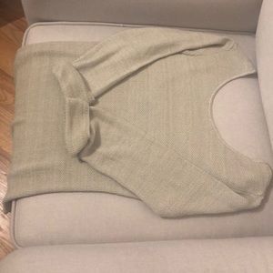 Scoop back sweater